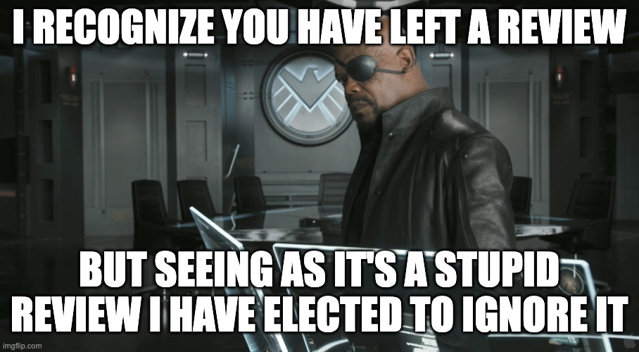 The coordinator when Arwen leaves a nitty review: I have elected to ignore it